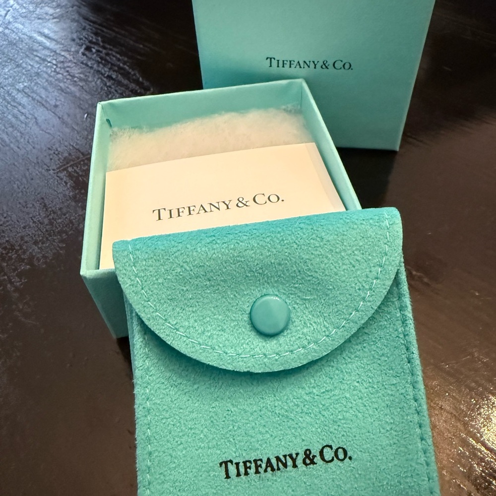 Tiffany & Co. Signature Blue Pouch and Box Set